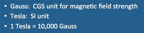 1 tesla vs 15000 gauss.